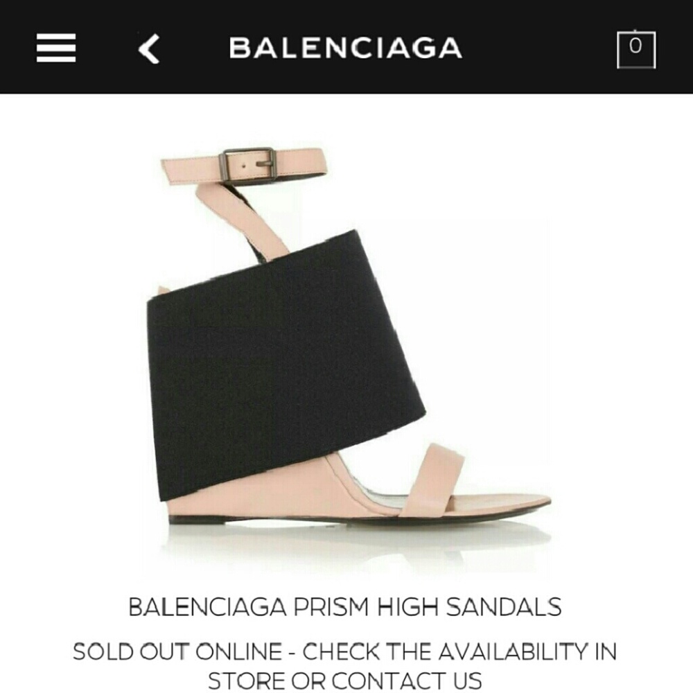 Auth BALENCIAGA Prism Wedges